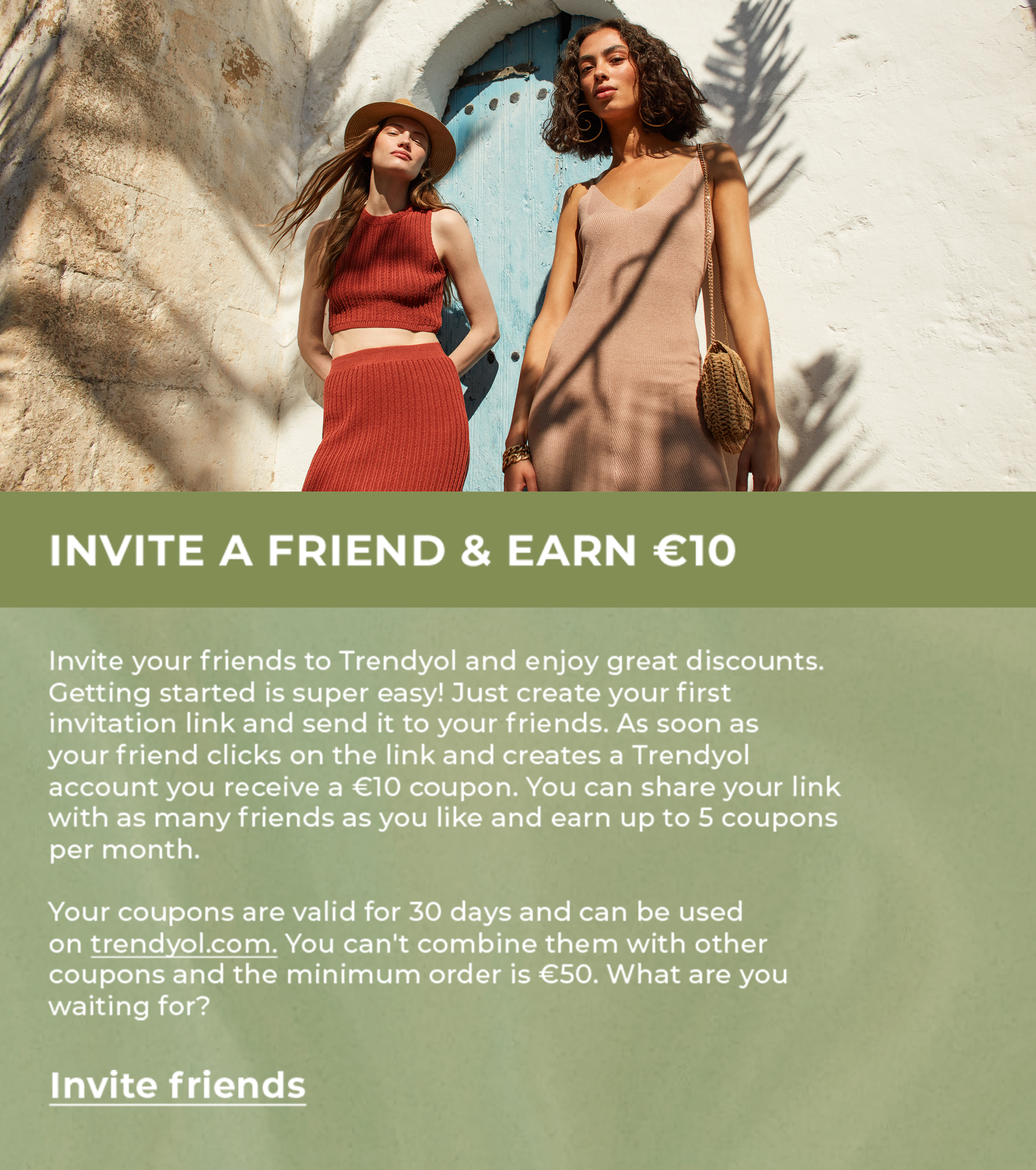 Invite a friend & earn €10