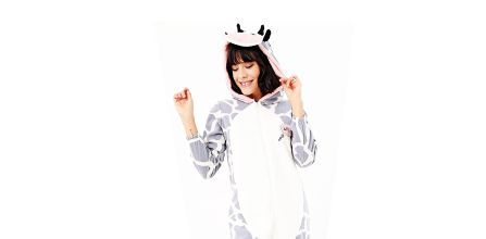 Ecrou Kadın Gri Sevimli Polar Tulum Pijama Takımı Fiyatı