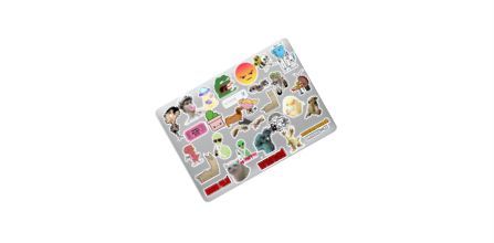 Minimalist Tasarımlı Stickir 30’lu Komik Sticker Paketi
