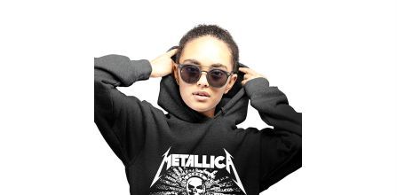 Rock & Roll Metallica Kurukafa Kapüşonlu Sweatshirt Fiyatı