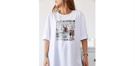 Xhan Kadın Beyaz Boyfriend Tişört Fiyatları