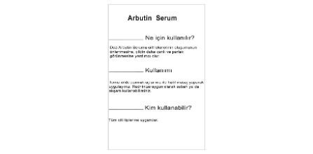 Doa Kozmetik Arbutin Serum Ne İşe Yarar?