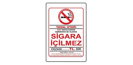 Olumlu Değerlendirilen Sigara İçilmez Levhası Seçenekleri