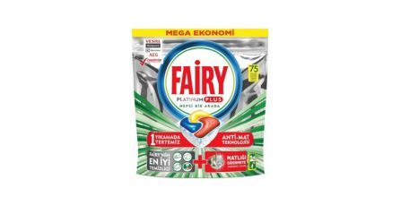 Fairy Platinum Plus Lot de 75 tablettes tout-en-un pour lave-vaisselle  Citron XXL avec technologie Ant-Dull et action de rinça[381] - Cdiscount  Electroménager