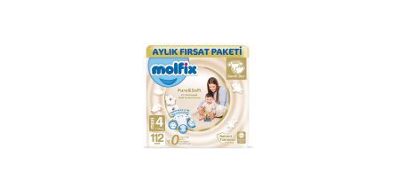 Öne Çıkan Özellikleriyle Molfix Pure & Soft 4 Beden, 112 Adet