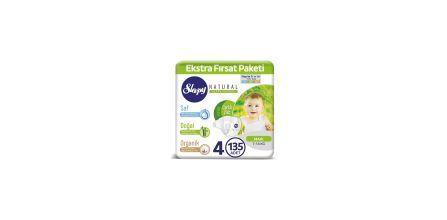 Yüksek Sızdırmazlık Sunan Sleepy Natural 4 Numara Bebek Bezi