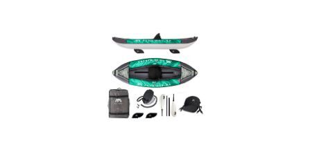 AQUA MARINA TOMAHAWK Kayak Gonfiabile Barca Canoa Pvc Gommone Zattera Pompa A Pale In Alluminio Sedile Manometro Drop-stch Laminato - Foto 8