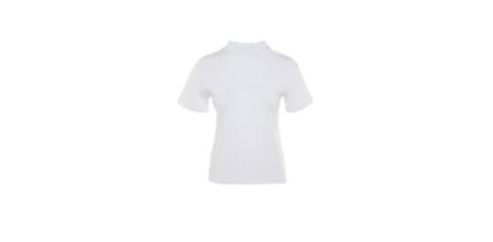 Trendyolmi̇lla Beyaz Dik Yaka Basic Örme T-shirt Nasıl Temizlenir?