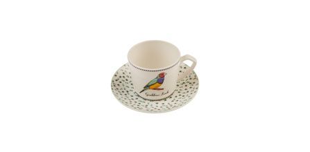 Karaca Kuş Motifli Bej 6’lı Kahve Fincanı Özellikleri