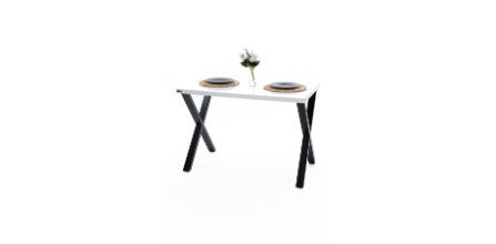 Woody Beyaz Metal Ayaklı Mutfak Masa ve Bench Takımının Tasarımı Nasıl?