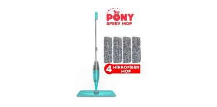 Pony Sprey Mop 4 Mikrofiber Mop Kullanışlı ve Dayanıklı mıdır?