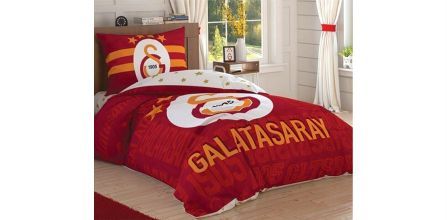 Pamuksu Yüzeye Sahip Taç Galatasaray Tek Kişilik Nevresim