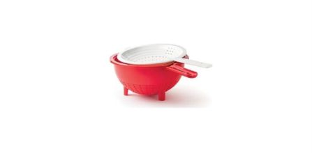 Kullanımı Kolay Tupperware Çift Süzgeç