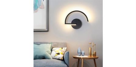 Avantajlı Fiyatlarla Siyah Mimari Tarz Gün Işığı LEDli Aplik