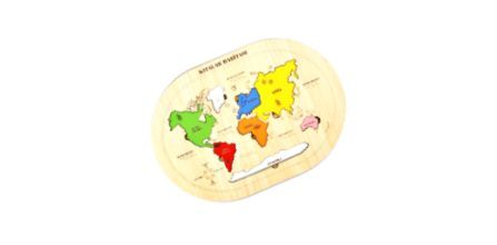 Ahşap Kıtalar Haritası Montessorie Puzzle Özellikleri