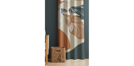 Bir Evin Olmazsa Olmazı Yaprak Desenli Fon Perde Modelleri