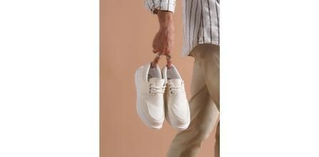 B042 BT Erkek Keten Bağcıklı Klasik Ortopedik Taban Beyaz Ayakkabı Fiyatı