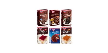 Dr. Oetker Mozaik, Profiterol, Böğürtlenli ve Karamelli Trileçe, Çikolata Şelalesi, Köstebek Pasta | Dr. Oetker Avantajlı Paket Fiyatı