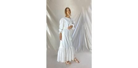 SA Collection Kadın Beyaz Fisto Elbise Kullanımı