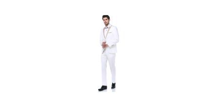Dikkat Çekici Erkek Beyaz Takım Elbise Tasarımları