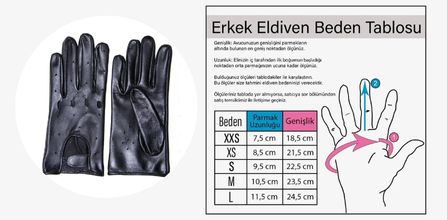 Deri Eldivenci Sürücü Eldiveni Erkek Deri Kullanımı