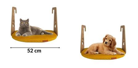 PUGALO Kedi Köpek Geniş Kalorifer Yatağı Sarı Özellikleri