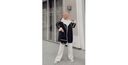 Etkileyici Tesettür Deri Mont Yorumları