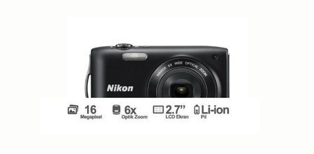 Nikon Coolpix S3200 Dijital Fotoğraf Makinesi Fiyatı