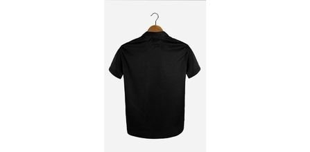 Marrakech Erkek Siyah Kısa Kollu Slim Fit Apaş Yaka Gömlek Kullanımı