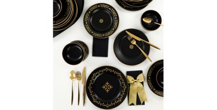 Birbirinden Şık Altın Yemek Takımları