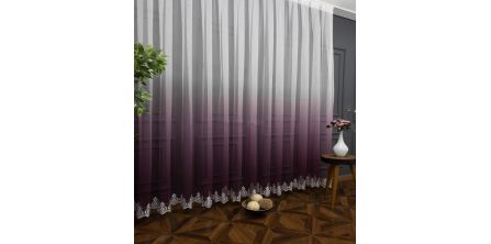 Kampanyalı Mor Tül Perde Fiyatları