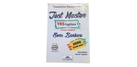 Test Master YKS İngilizce Tamamı Çözümlü Soru Bankası İçeriği