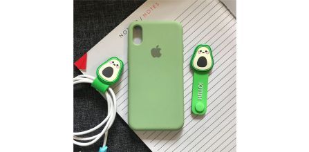 Cazip SUPPO iPhone X/XS Logolu Lansman Silikon Yeşil Kılıf