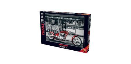 Comprar Puzzle Anatolian de 1000 piezas Moto chopper roja 1019