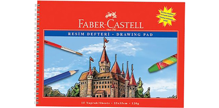 Faber Castell Karton Kapak Resim Defteri Kaliteli midir?