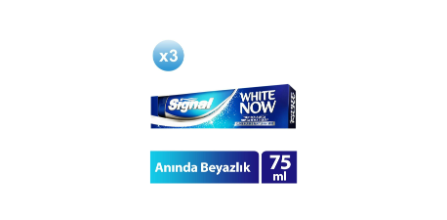 Signal 75 ml X3 White Now Anında Beyazlık Sağlayan Diş Macunu Fiyat