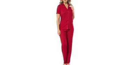 Kırmızı Pijama Takımı Modelleri