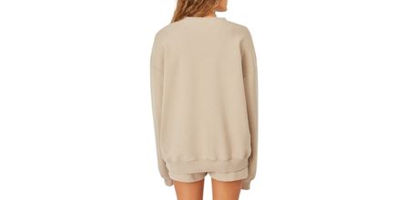Şık Tasarımlı Bej Sweatshirt Modelleri