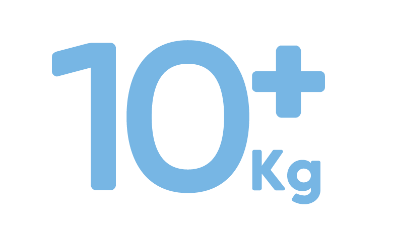 10+ kg