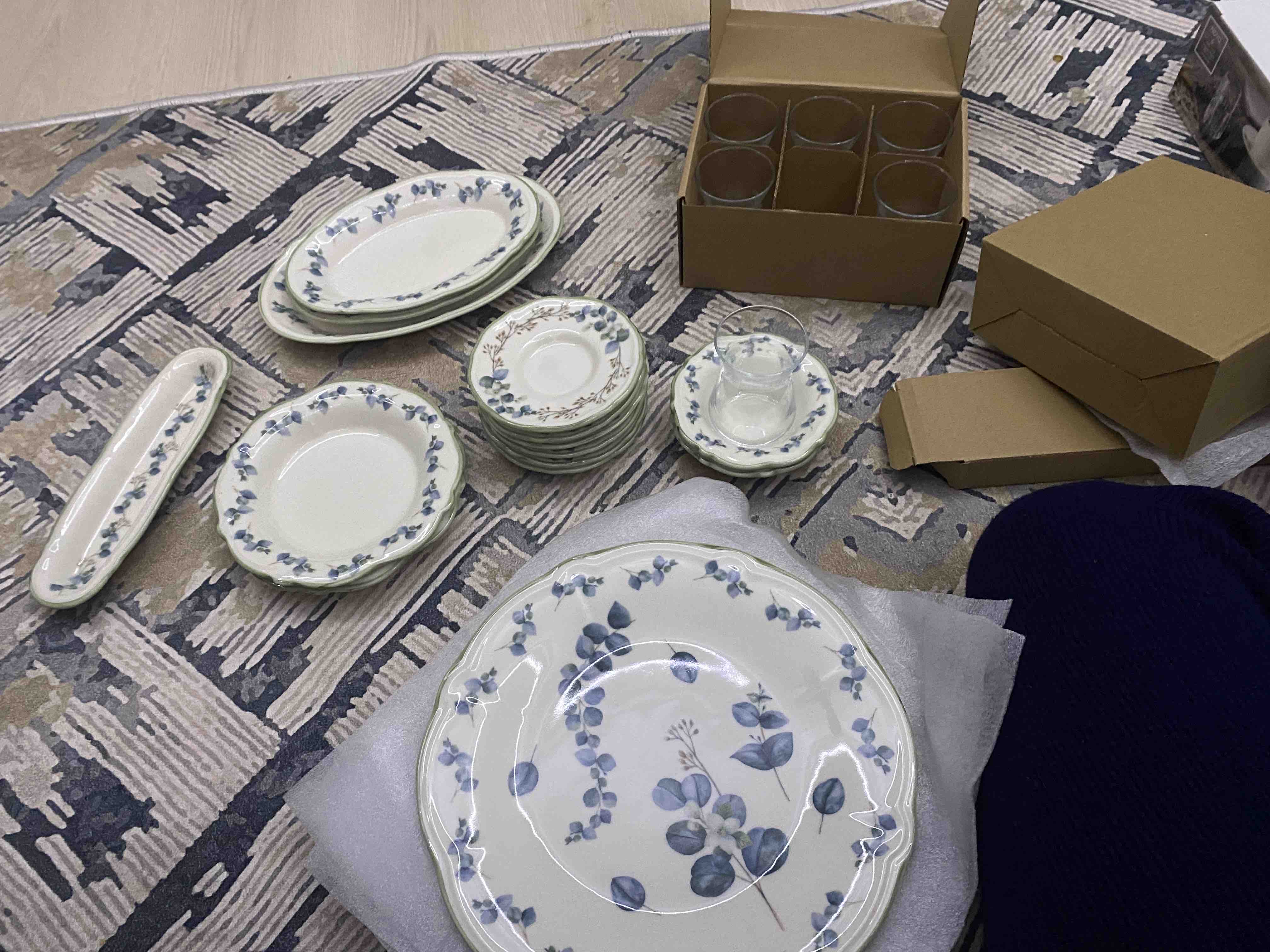 Ocaliptus Stoneware 26 Parça 6 Kişilik Kahvaltı Takımı Yeşil