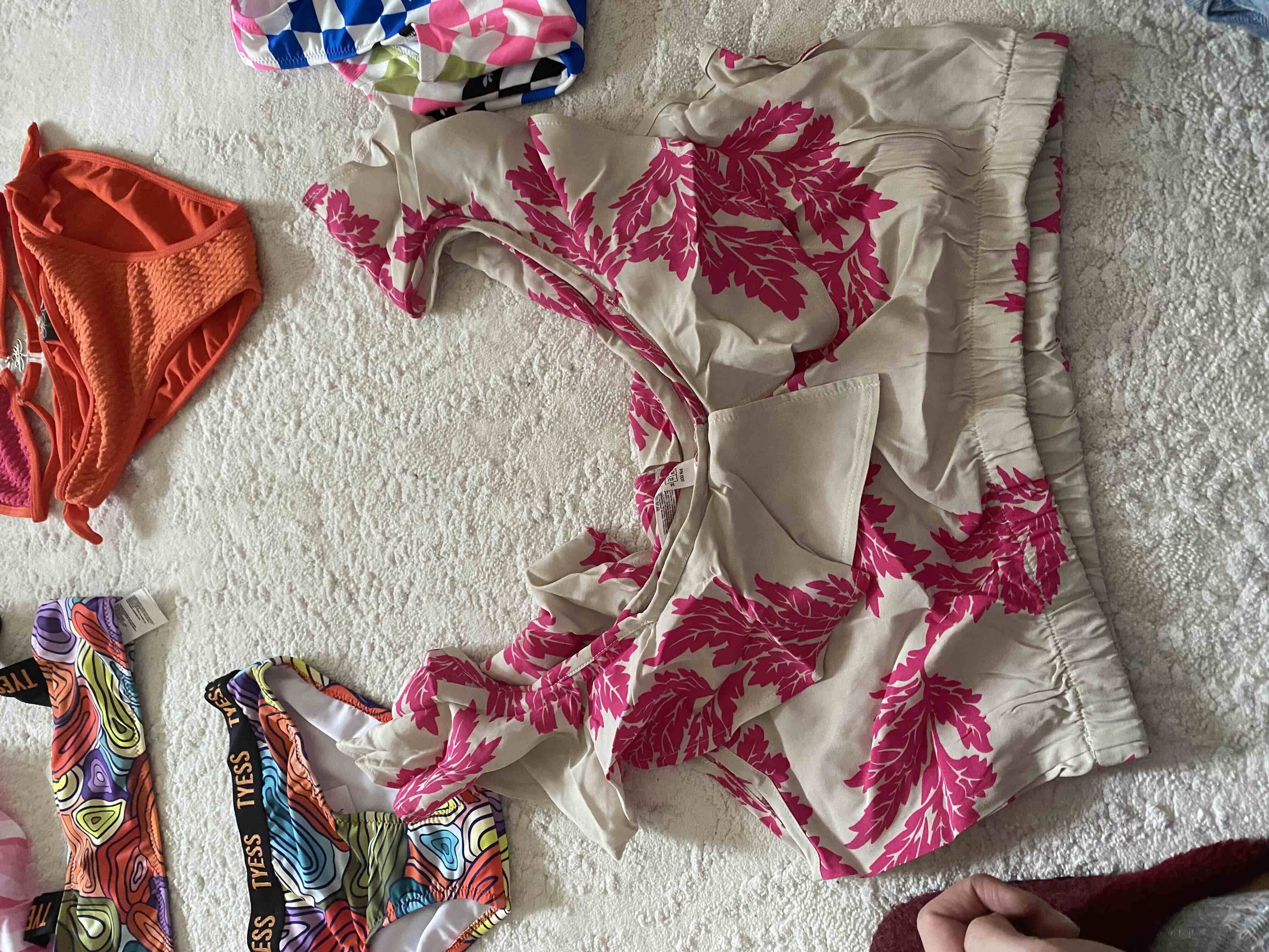 Pembe Çiçekli Shakira Crop Top | SUWEN