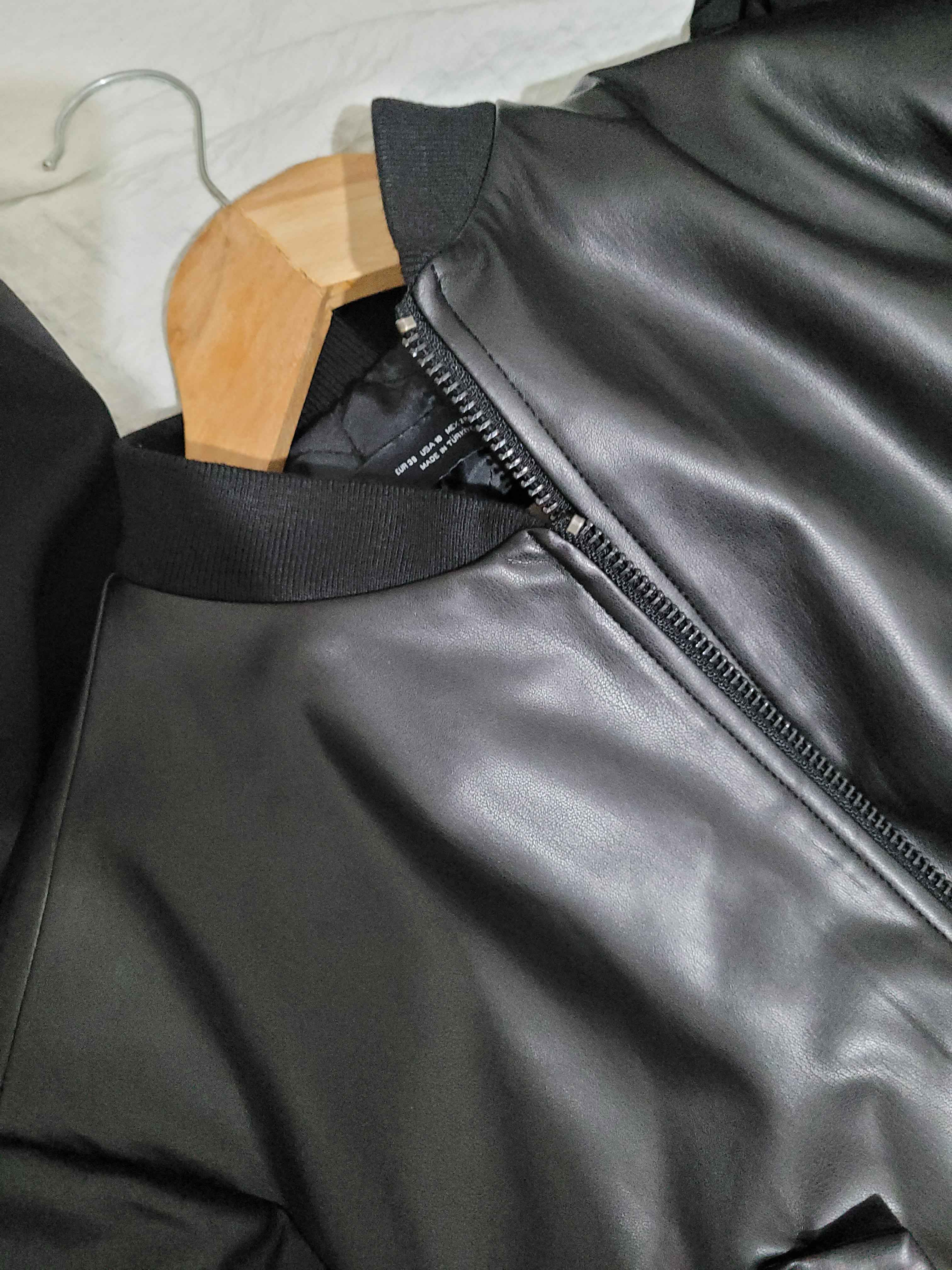 60746 Suni Deri Ceket-Siyah | CEKET | Dilvin