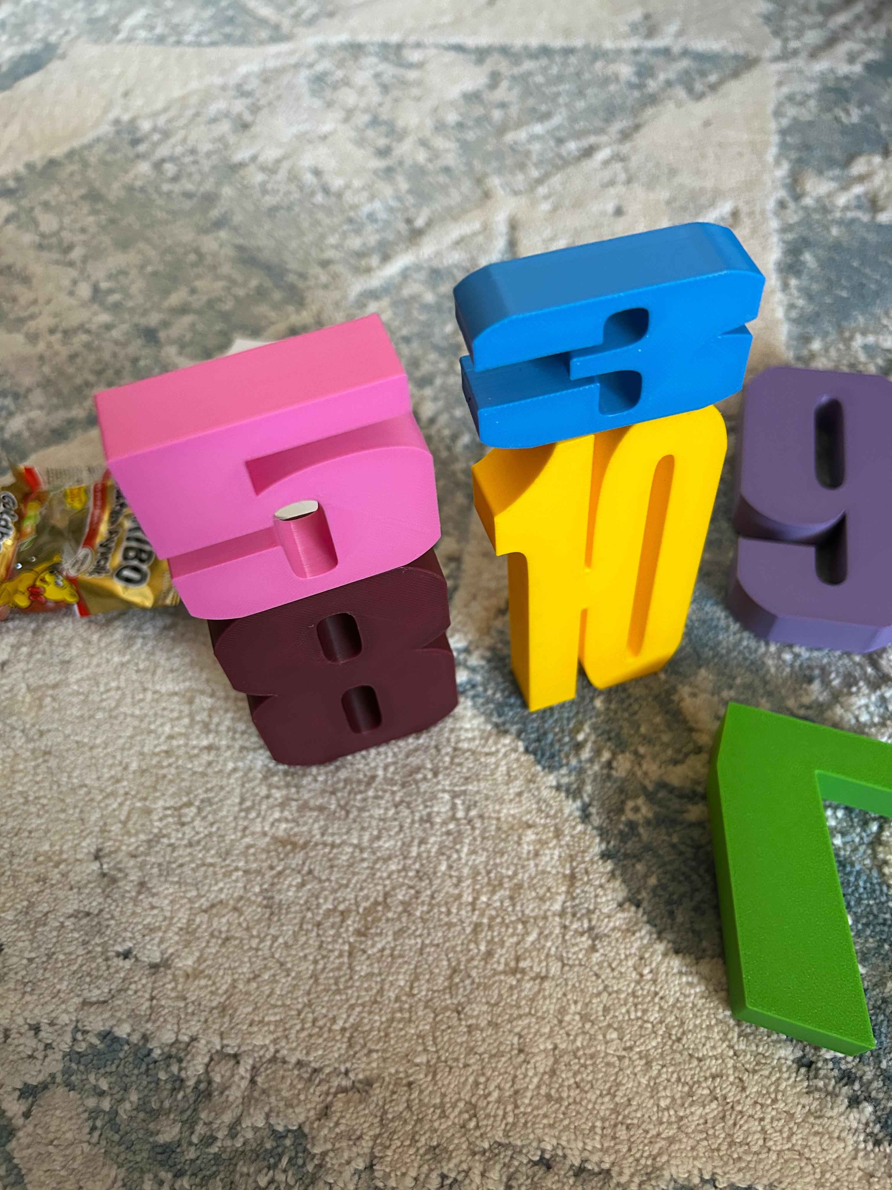Montessori Sayı Blokları – 1'den 10'a Renkli Eğitici Set müşteri fotoğrafı