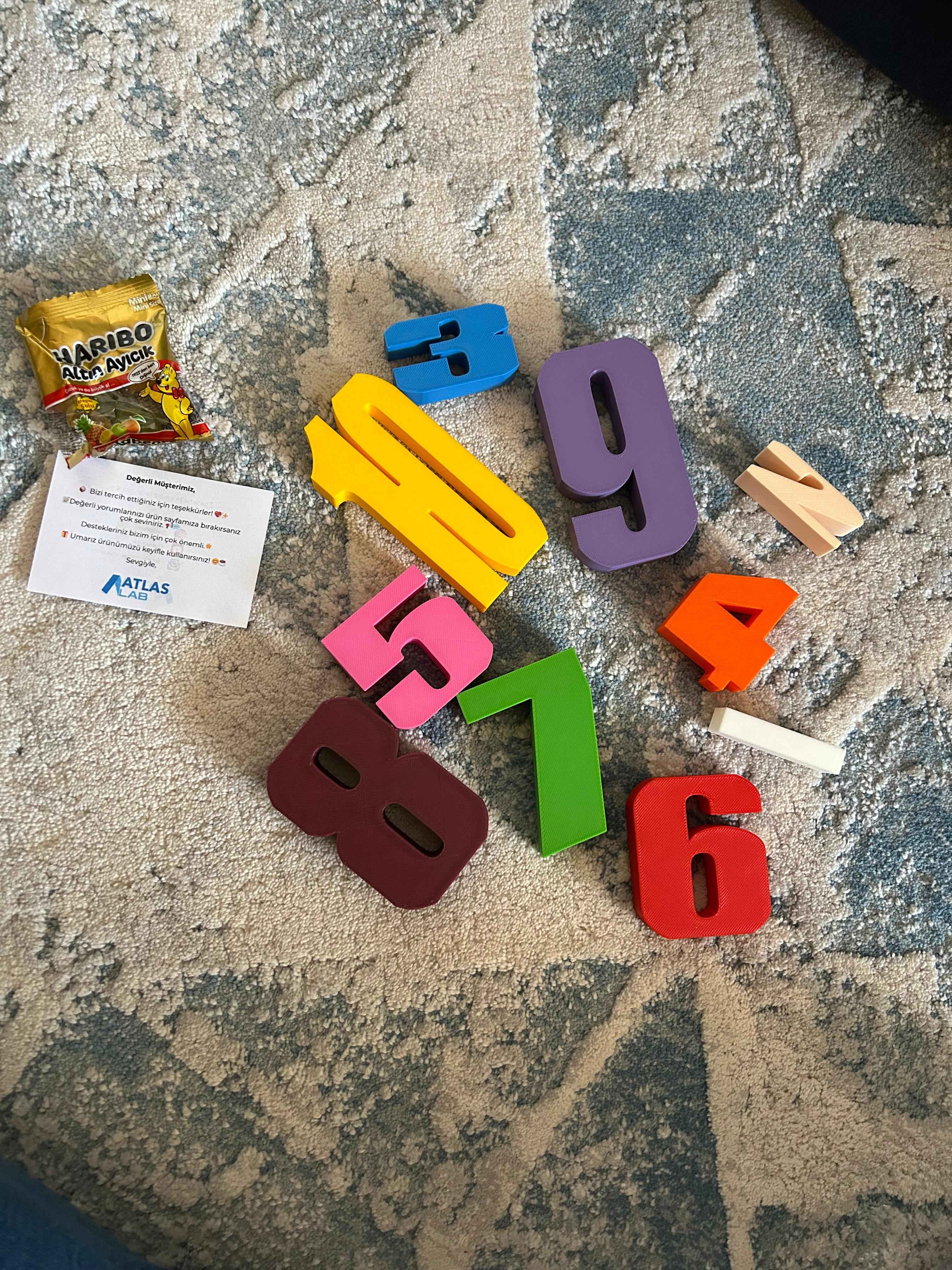 Montessori Sayı Blokları – 1'den 10'a Renkli Eğitici Set müşteri fotoğrafı