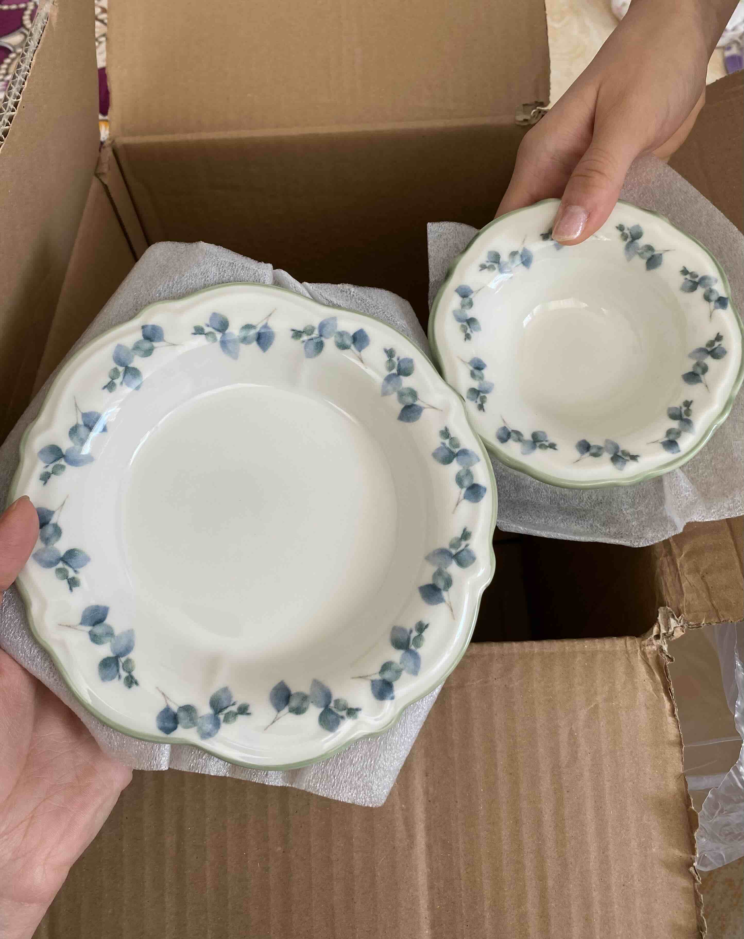 Ocaliptus Stoneware 26 Parça 6 Kişilik Kahvaltı Takımı Yeşil