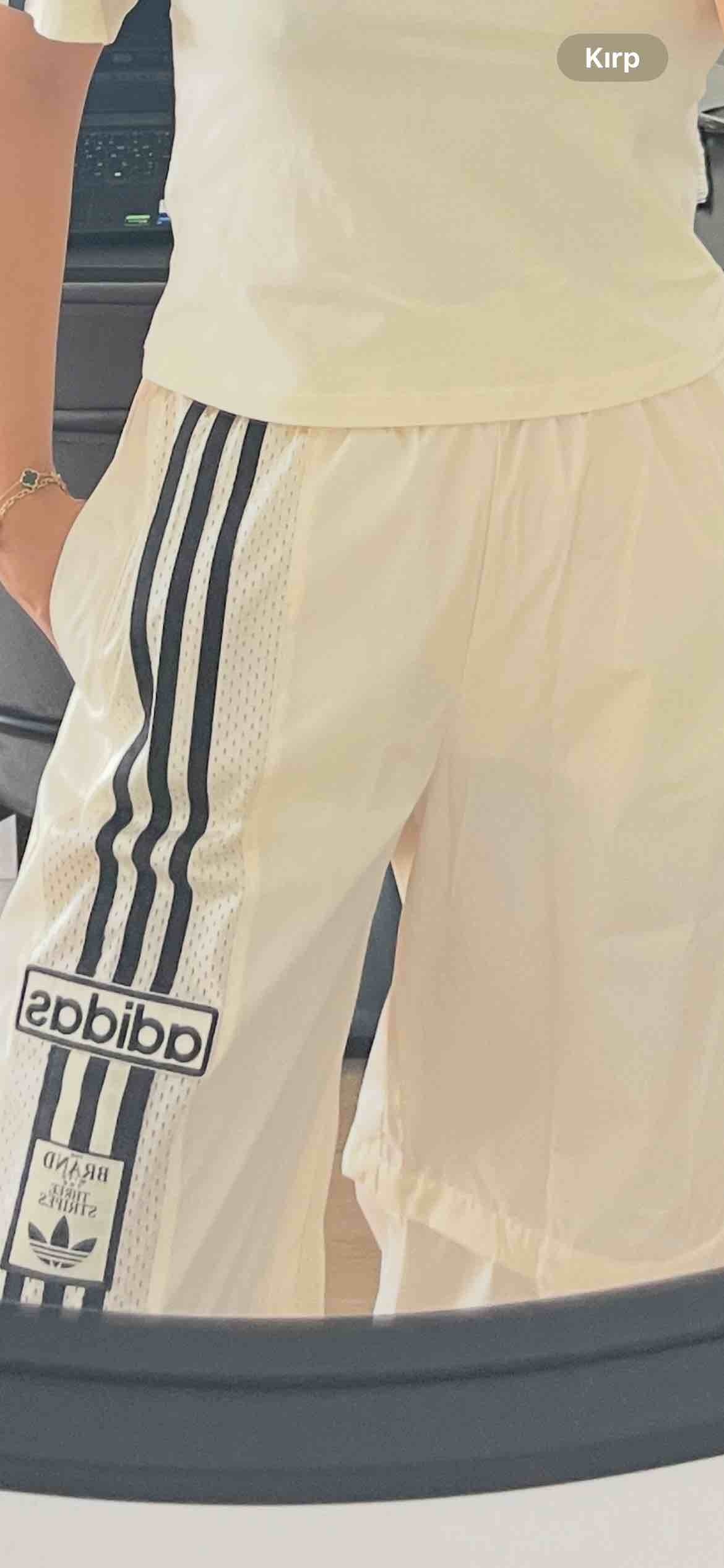 adidas AdiBreak Woven Two-In-One Kadın Krem Eşofman Altı