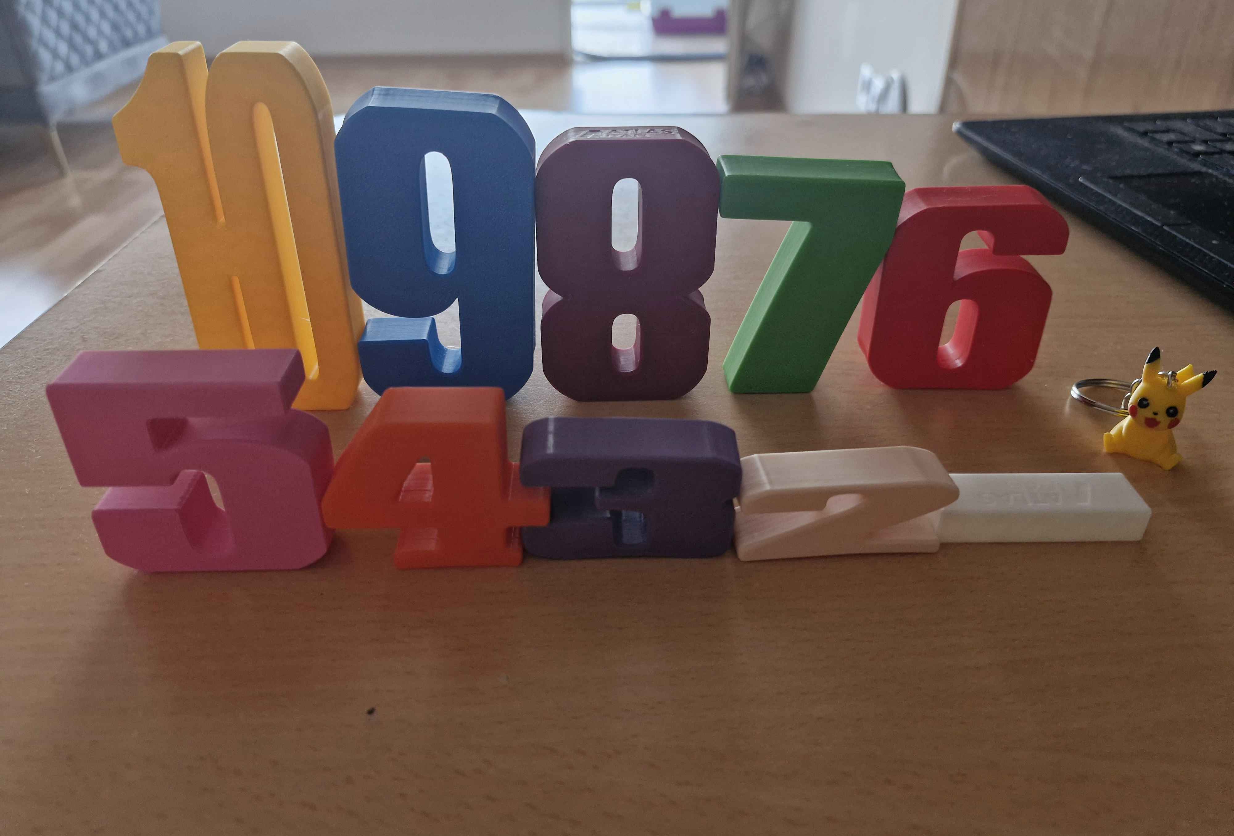 Montessori Sayı Blokları – 1'den 10'a Renkli Eğitici Set müşteri fotoğrafı