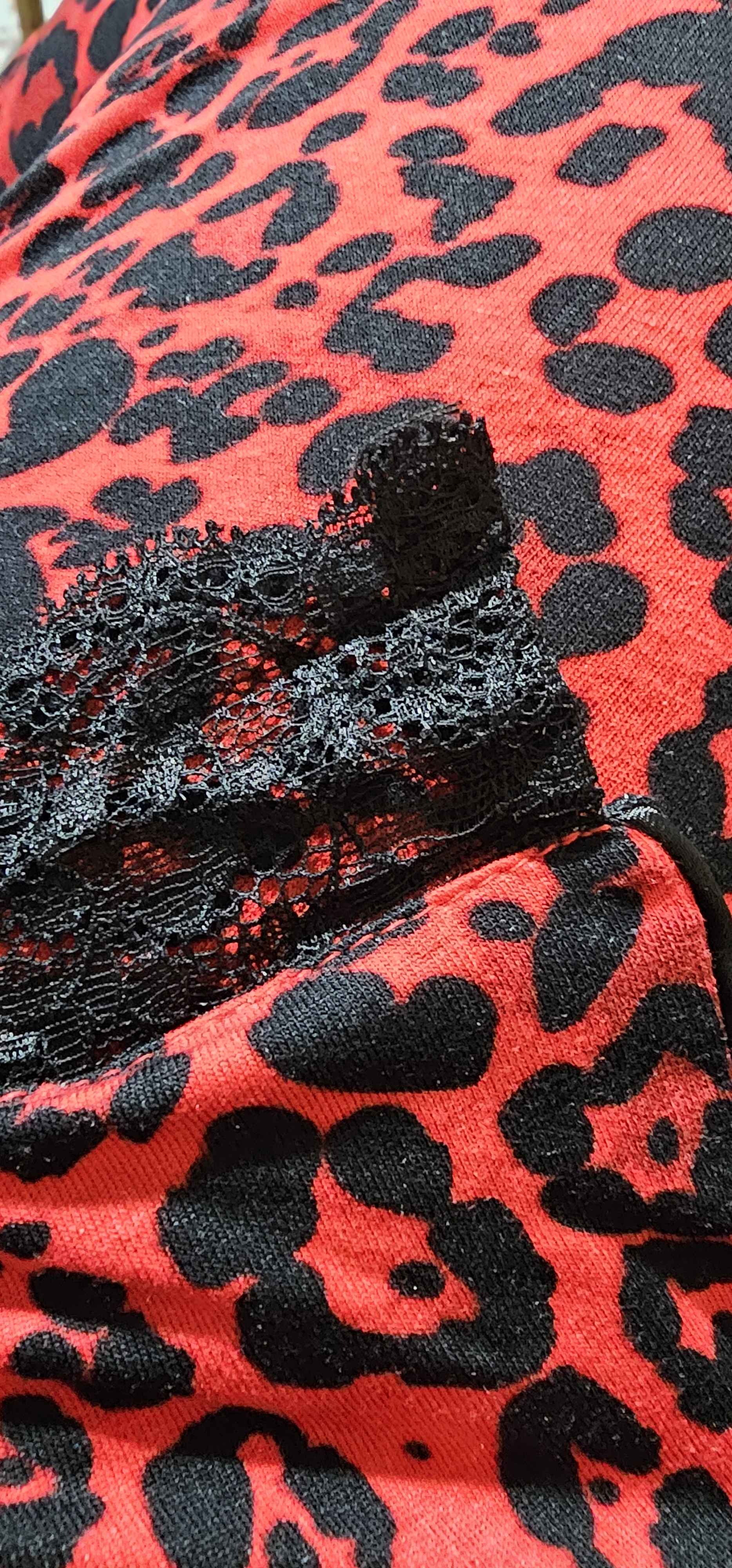 Kırmızı Desenli Splendid Gömlek Yaka Pijama Takımı | SUWEN