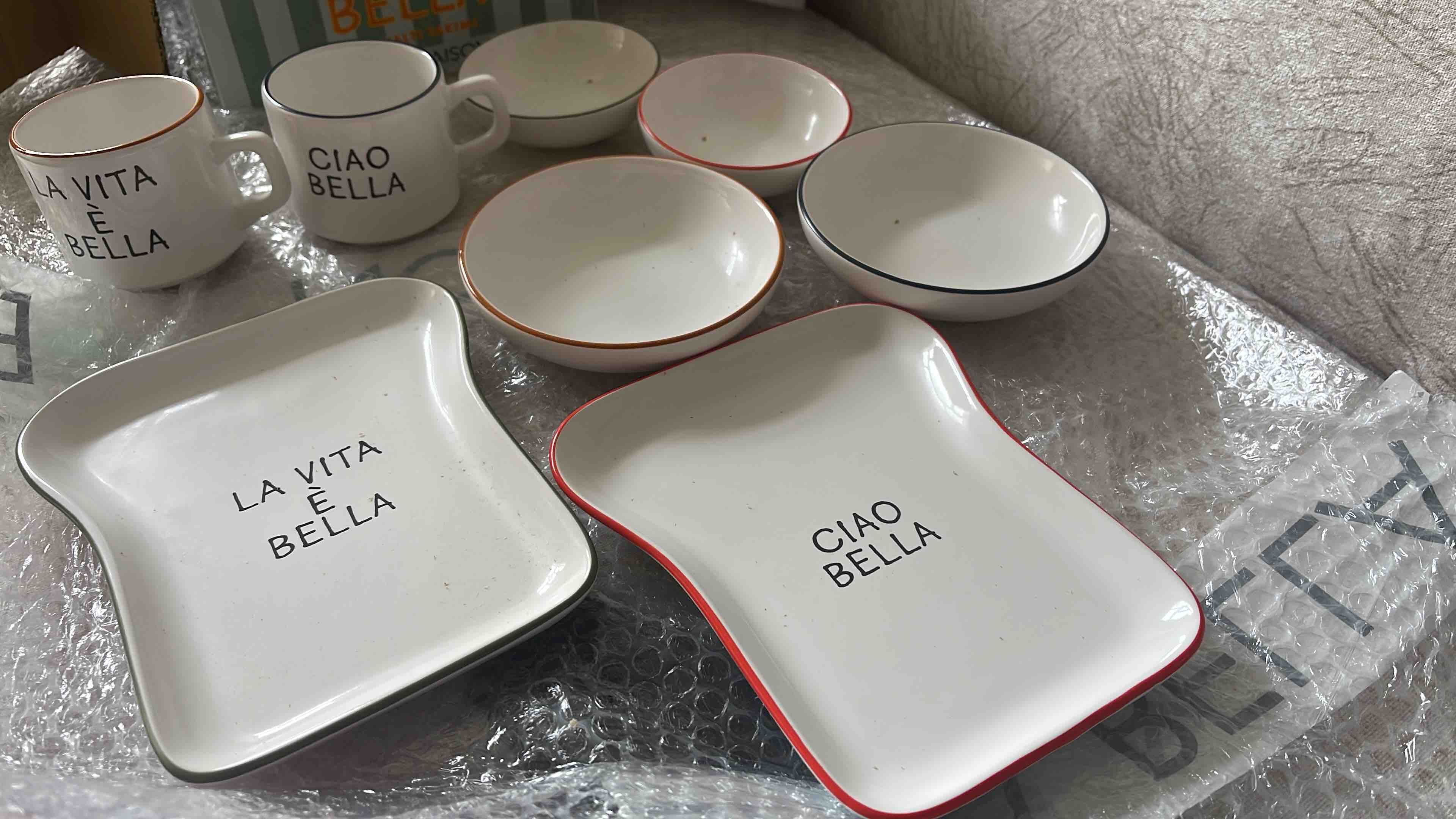 Line Seramik 8 Parça 2 Kişilik Tost Kahvaltı Takımı