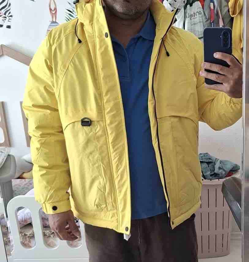 Outdoor Standart Fit Normal Kesim Kapüşonlu Dik Yaka Yan Cepli